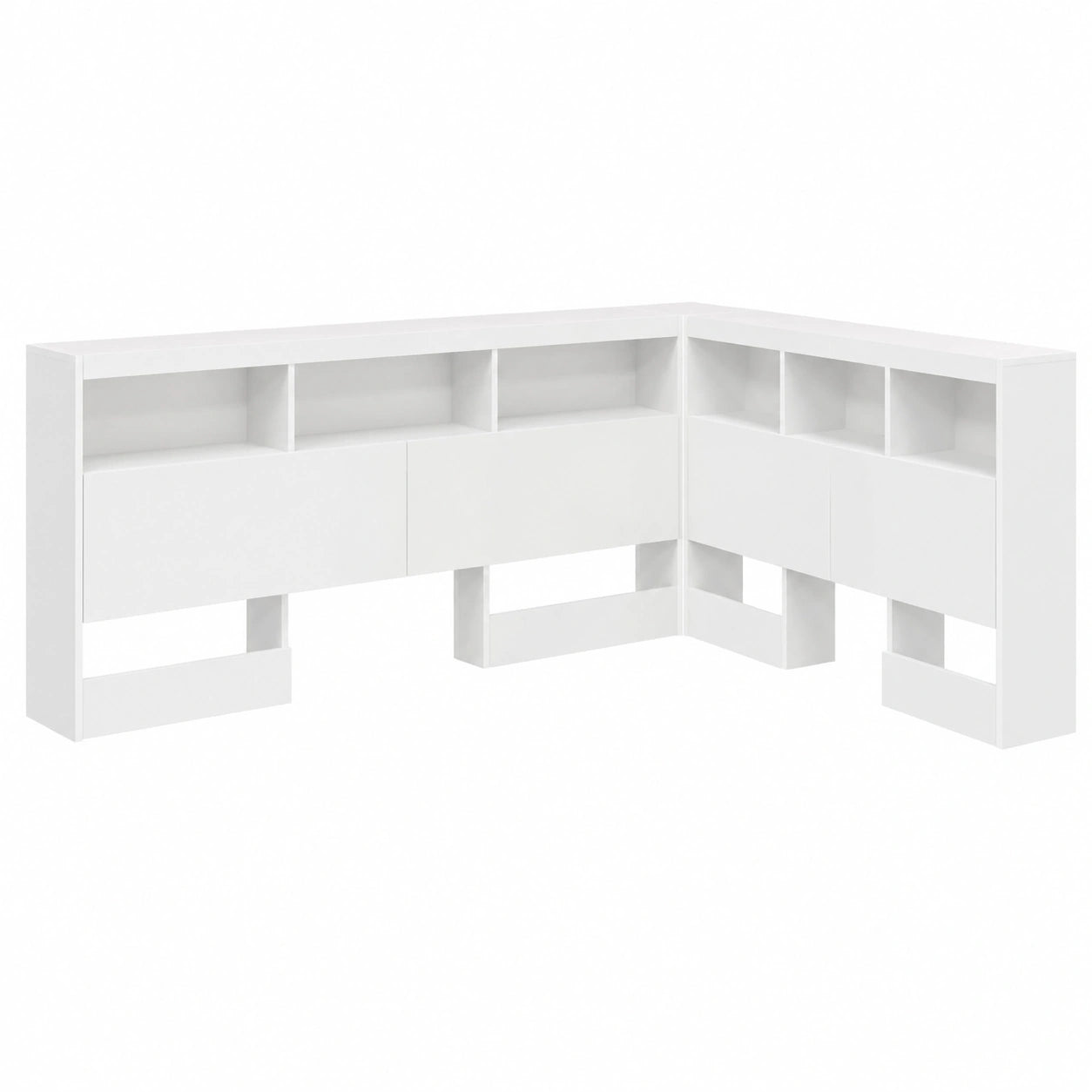 Lit, avec rangement, coloris blanc, pour la chambre