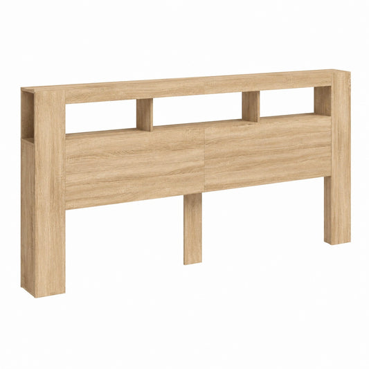 Lit, en chêne, avec rangement, 220 x 18,5 x 103,5 cm, pour la chambre