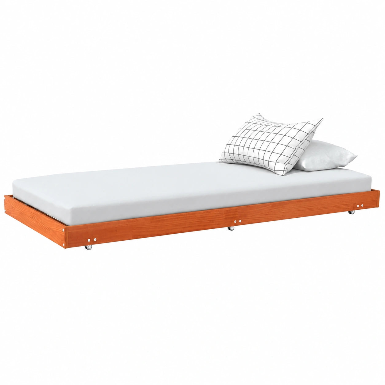 Lit, coloris marron, 70 x 190 cm, pour la chambre