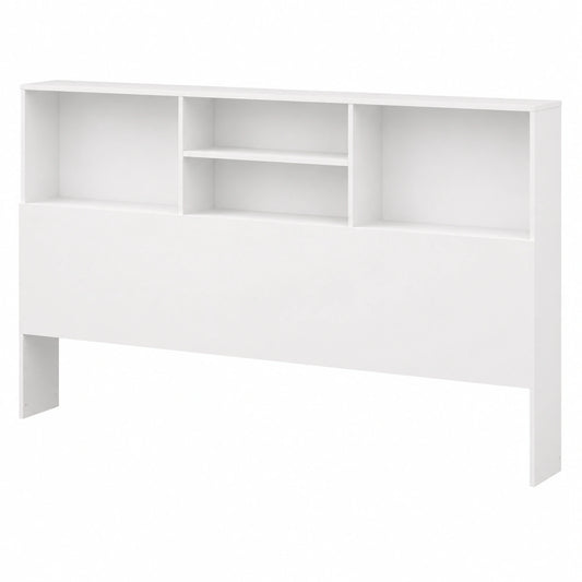 Lit, avec rangement, coloris blanc, 160 x 19 x 103,5 cm, pour la chambre