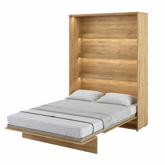 Lit, en chêne, pliable, 1 place, 140 x 200 cm, pour la chambre